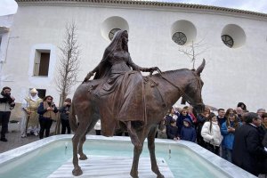 La escultura de La Novia de Serón. Foto publicada por el Ayto. Serón.