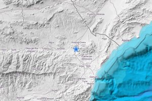 Epicentro del temblor de tierra registrado este martes.