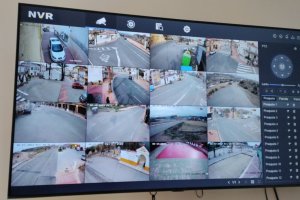 Panel donde se muestran las imágenes captadas por la videovigilancia.