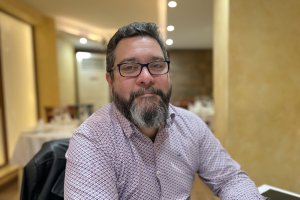 Curro Lucas durante el transcurso de esta entrevista.