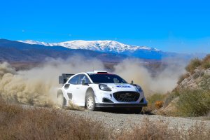 Ott Tänak durante los test llevados a cabo en Fiñana