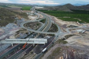 Imágenes de los trabajos en la Autovía del Almanzora.