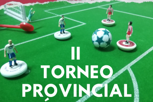 El cartel del Torneo Provincial de Fútbol de Mesa.