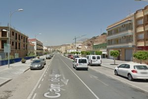 Imagen de Google Maps de la N-340A a su paso por Balanegra.