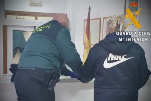 Imagen de la detenida por la Guardia Civil.