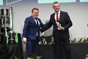 Salva Moya con Antonio Rodríguez.