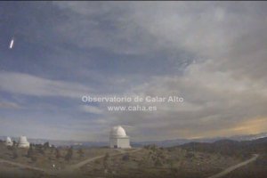 Bola de fuego caprada por Calar Alto.