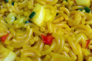 Fideuá de verduras para este domingo.