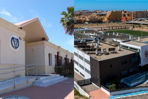 Los colegios SEK Alborán (izquierda) y British School of Almería.