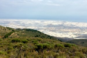 Imagen de Antonio Fernández tomada desde la Sierra de Gádor.