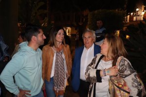 Alfonso García en la fiesta del ascenso del club a Segunda Federación.