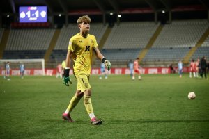 Bruno Iribarne en la semifinal de la Copa del Rey Juvenil frente al Deportivo.