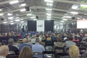 Una asamblea de CASI en la sede de Los Partidores.