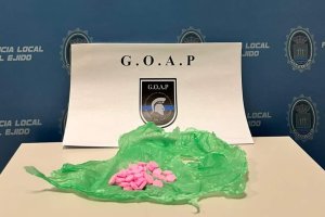 Imagen de las drogas requisadas en Balerma.