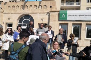 Presentación de la movilización del sábado, este miércoles en la Bola Azul.