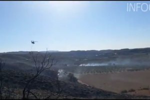 Estado de la zona afectada en Sorbas. Foto: Infoca.