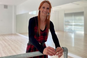 Keka Manzano en su sala de trabajo.