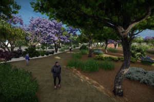 Vista del Parque de El Boticario según el proyecto