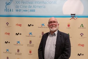 Colin Arthur, en el Museo de Almería durante la última edición de FICAL.
