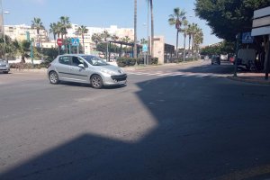 Confluencia de la Rambla Federico García Lorca con Poeta Paco Aquino en la que se produjo el accidente.