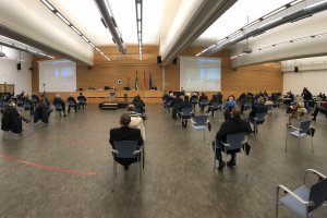 Vista panorámica de la sala del juicio durante la vista del Caso Poniente