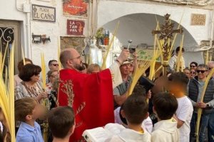 Bendición de las palmas en la Plaza del Caño.