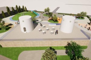 Diseño de cómo será el futuro Parque de Las Berlingas de San Isidro, en Níjar.