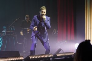 David Bisbal, en uno de los conciertos que ha ofrecido en el Teatro Albéniz de Madrid por sus veinte años sobre los escenarios.
