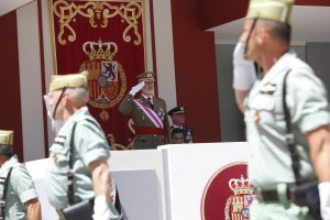 El Tercio Don Juan de Austria desfila ante el Rey Felipe VI en Huesca en 2022