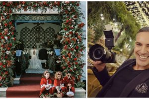 Carlos Felipe Ortiz y una de sus fotografías de boda que ha presentado para la nominación.