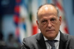 El presidente de la Liga, Javier Tebas.