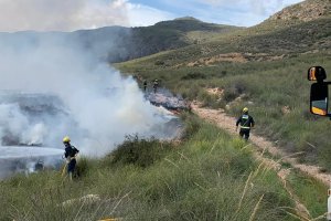 Actuación de Bomberos del Levante en una imagen de archivo.
