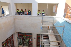 Visita a los trabajos de ampliación.