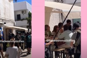 Capturas de los vídeos en los que se ve a los Pombo grabando en La Nonna.