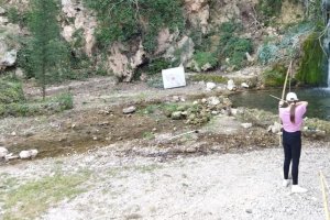 Una socia de Makura participando en una de las mangas del campeonato europeo.