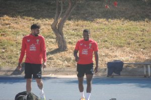 Samú Costa con Akieme este en el Anexo Mediterráneo.