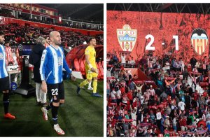 Espanyol y Valencia, en descenso después de la jornada 29.