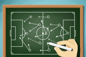 Los entrenadores saben mucho de pizarra.