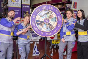 La Ruleta de la Fortuna en Familia en las instalaciones de Cash Borosa