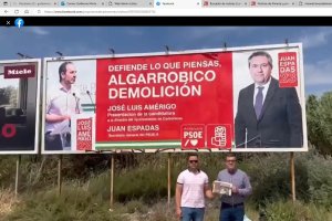 Imagen de un vídeo publicado por el PP de Carboneras.