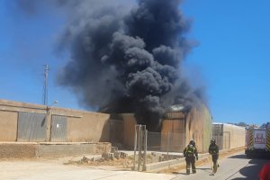 Imagen del incendio.