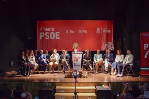 Intervención de la candidata a las próximas elecciones municipales en Albox.