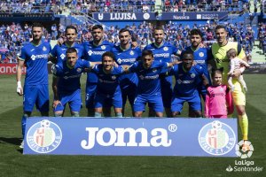 El once del Getafe que salió ante el Barcelona (0-0).