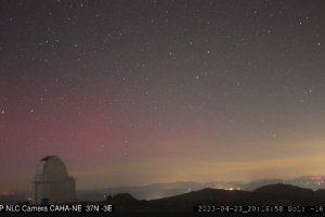 Imagen captada desde Calar Alto y compartida por Carlos Calvo Sancho.
