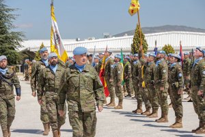 El general Marín Elvira preside el acto en Marjayoun