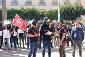 Movilización de los bomberos el pasado viernes