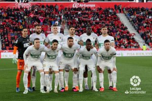 El once del Elche que ganó en Mallorca.