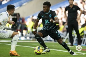 Ramazani en el Real Madrid-Almería.
