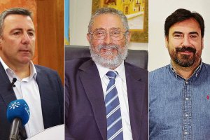 Desde la izda., Pepe Montoya (Almería Avanza); Francisco Torrecillas (UCIN) y José Luis Herrera (Almerienses).