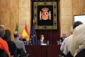 Ángel Gamboa, José María Martín y Jorge Navarrete en la presentación del ejercicio